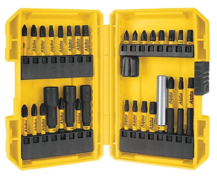 Alpha Thundermax Impact Driver Bit Set 33 Piece Incl Mag Boost In Plastic Case Tmdset-33 1