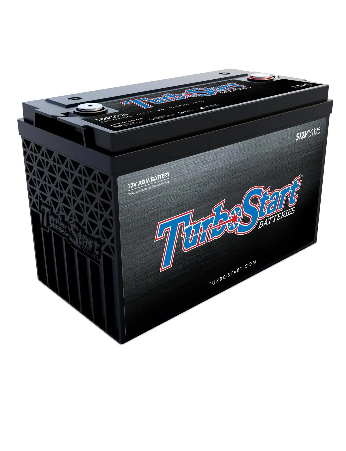 Turbostart S12v31125 12 Volt Group 31 Agm Race/Street/Off Road/Car Audio Battery 1