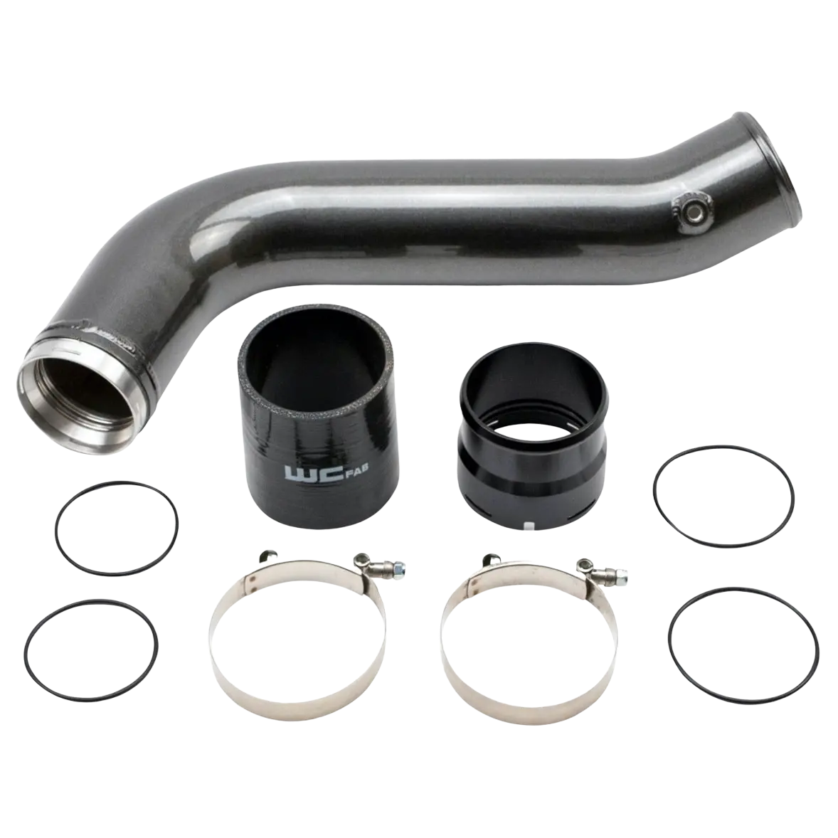 Wcfab 2020-2023 L5p Duramax 3.5" Passenger Side Intercooler Pipe Kit 1