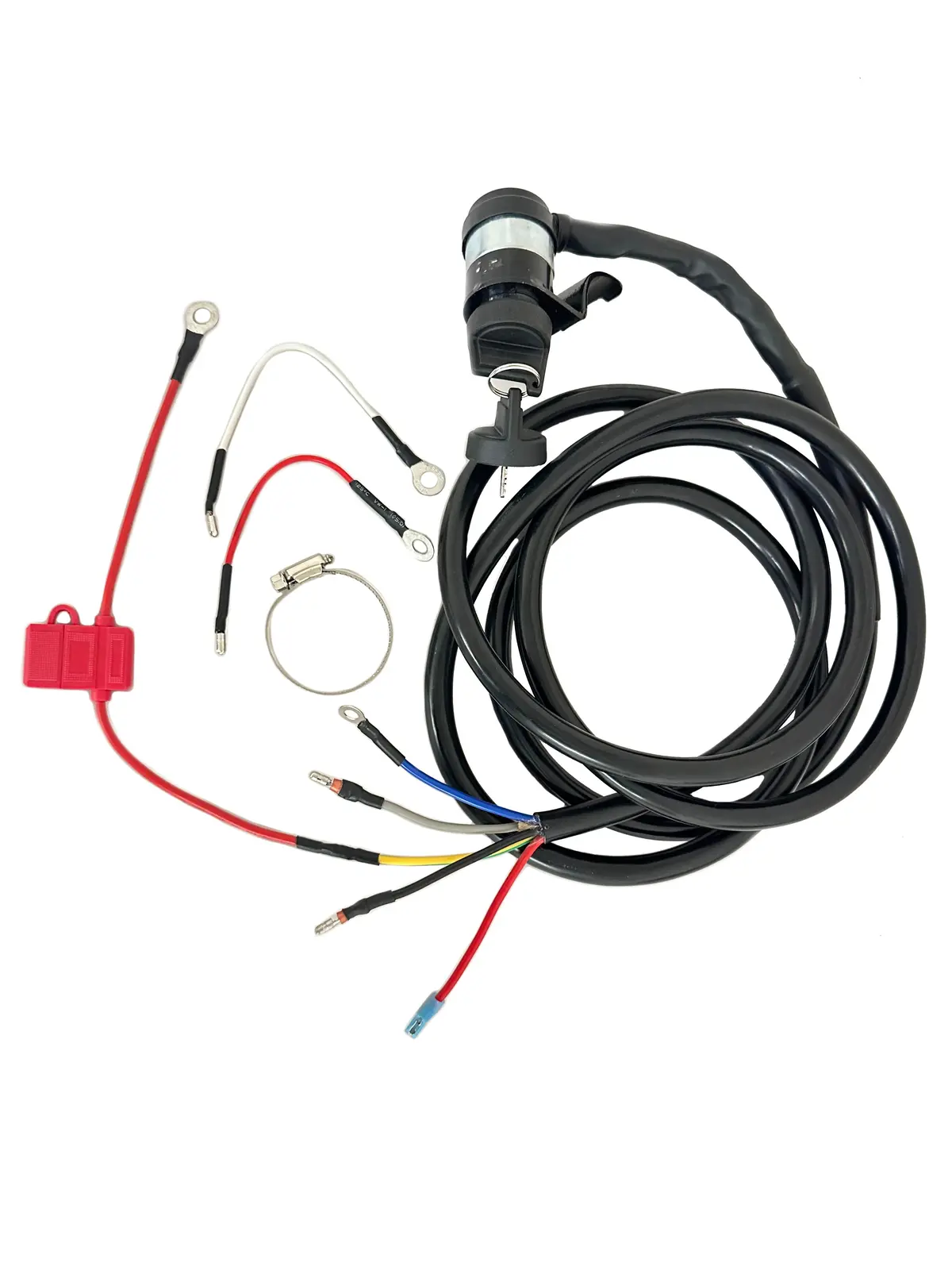 14Ft Wiring Harness W/Keyswitch & Mount For Hf Predator (Limo Carts) 1