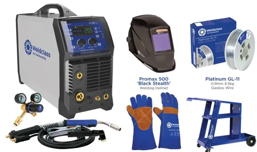 Weldclass Force  205Mst Mig/Stick / Tig Welder  205Mst Pro Kit Wf-205Mstk3 1