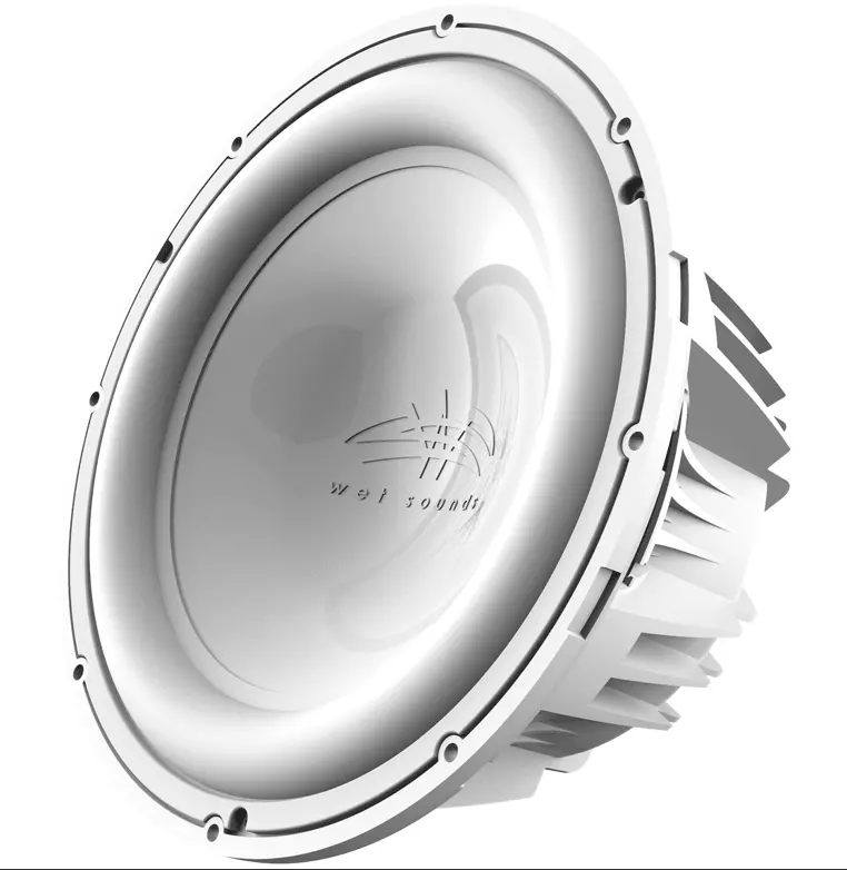 Wetsounds Revo 8 Fa S4-W 300 Watt White Free Air 4 Ohm Marine Subwoofer 1