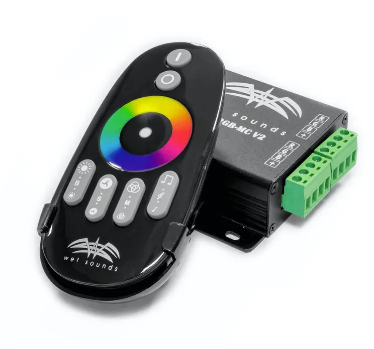 Wetsounds Rf-Rgb-Mc V2 Rf Rgb Music Controller W/ Touch Activated Remote 1