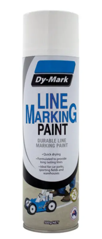Dy-Mark Line Marking White Aerosol 500Gm 41015011 1