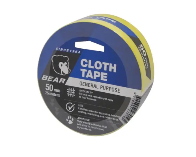 Bear Cloth Tape 50Mm X 25M Yellow 66623336619 1