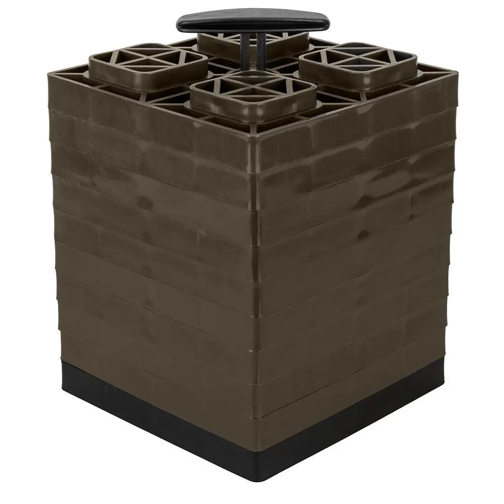Camco Fasten Leveling Blocks W/T-Handle - 2X2 - Brown *10-Pack [44521] 1