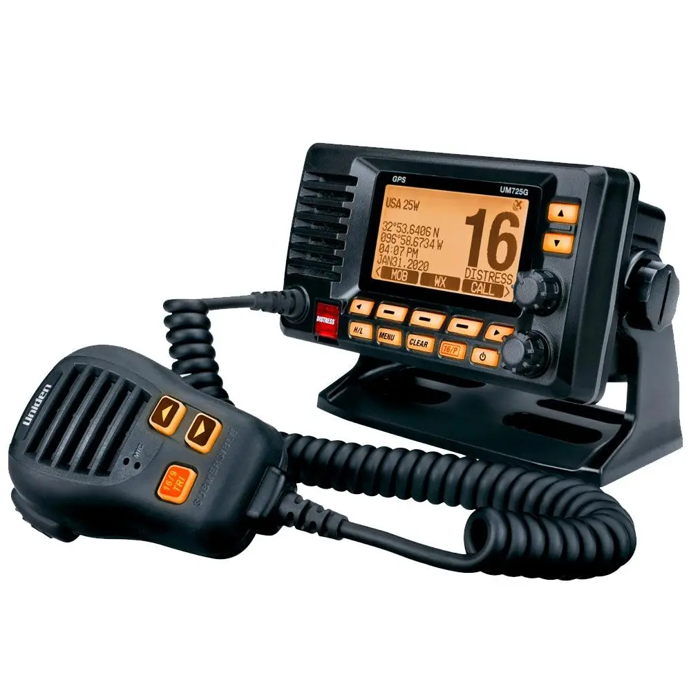 Uniden Um725 Fixed Mount Vhf W/Gps  Bluetooth - Black [Um725gbtbk] 1