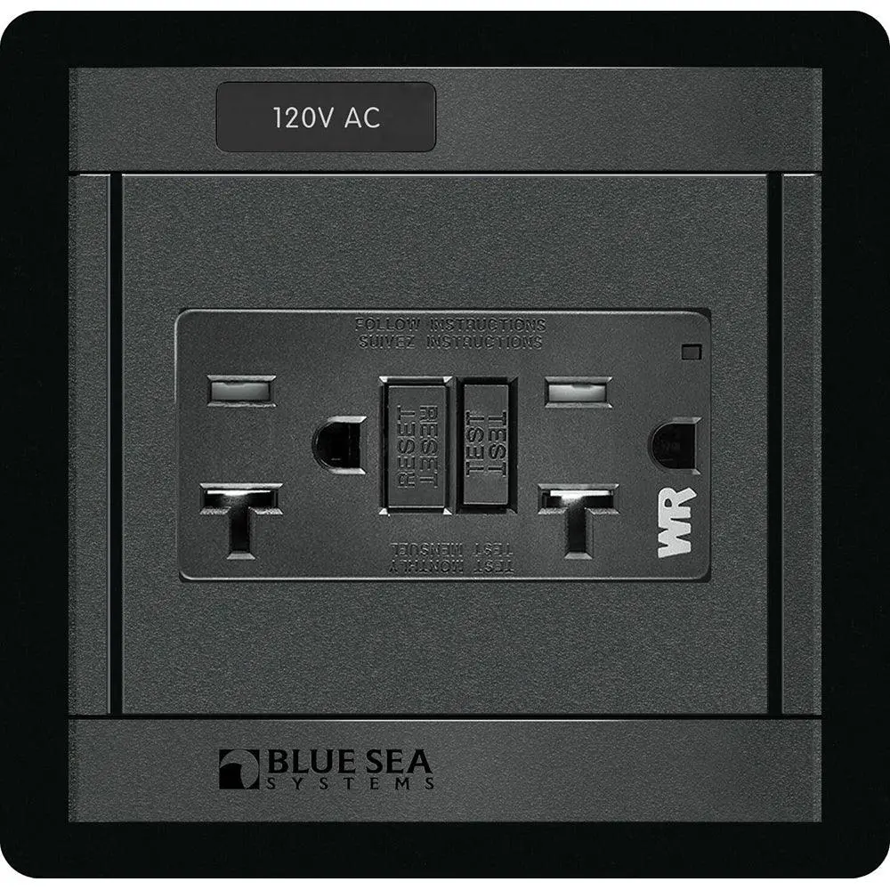Blue Sea 1499 - 360 Panel - 120V Ac Gfci Dual Outlet [1499] 1