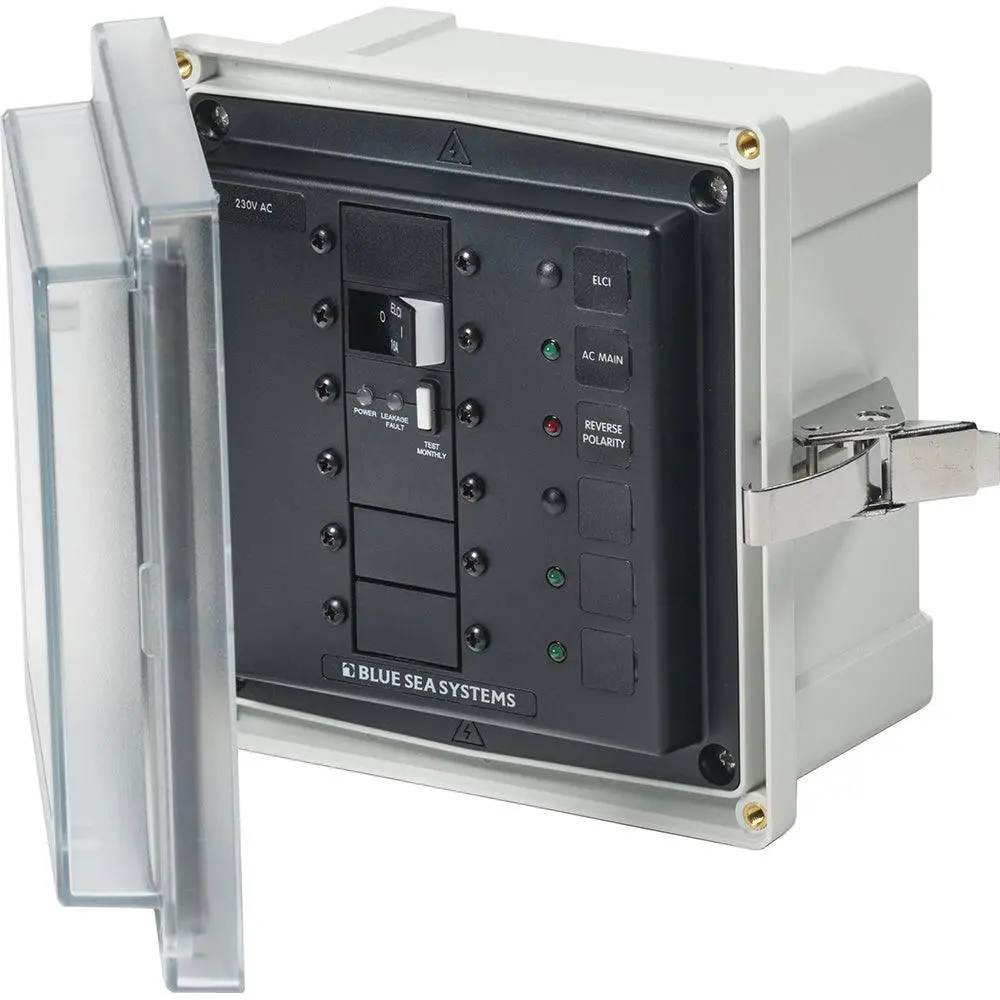 Blue Sea 3121 - Sms Panel Enclosure W/Elci (16A)  3 Blanks - 230V Ac [3121] 1