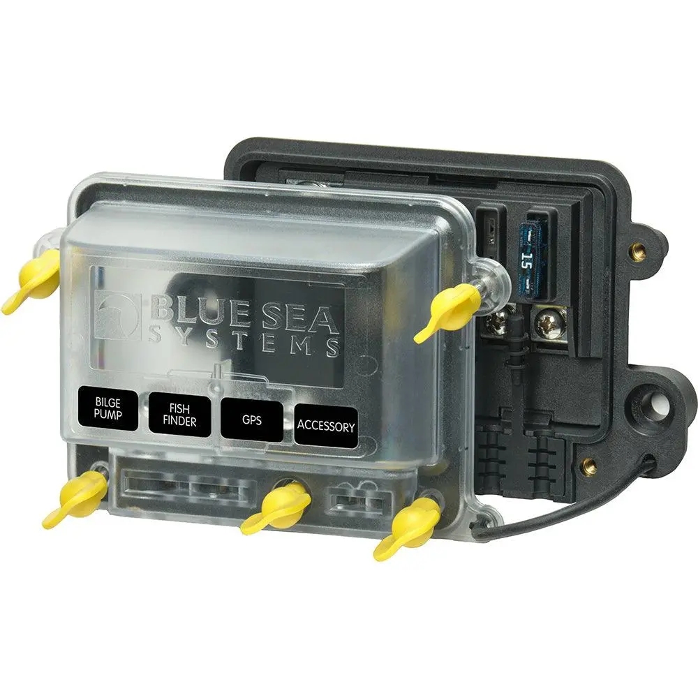 Blue Sea 5056100 - Water Resistant St-Blade Fuse Block W/Cover [5056100] 1