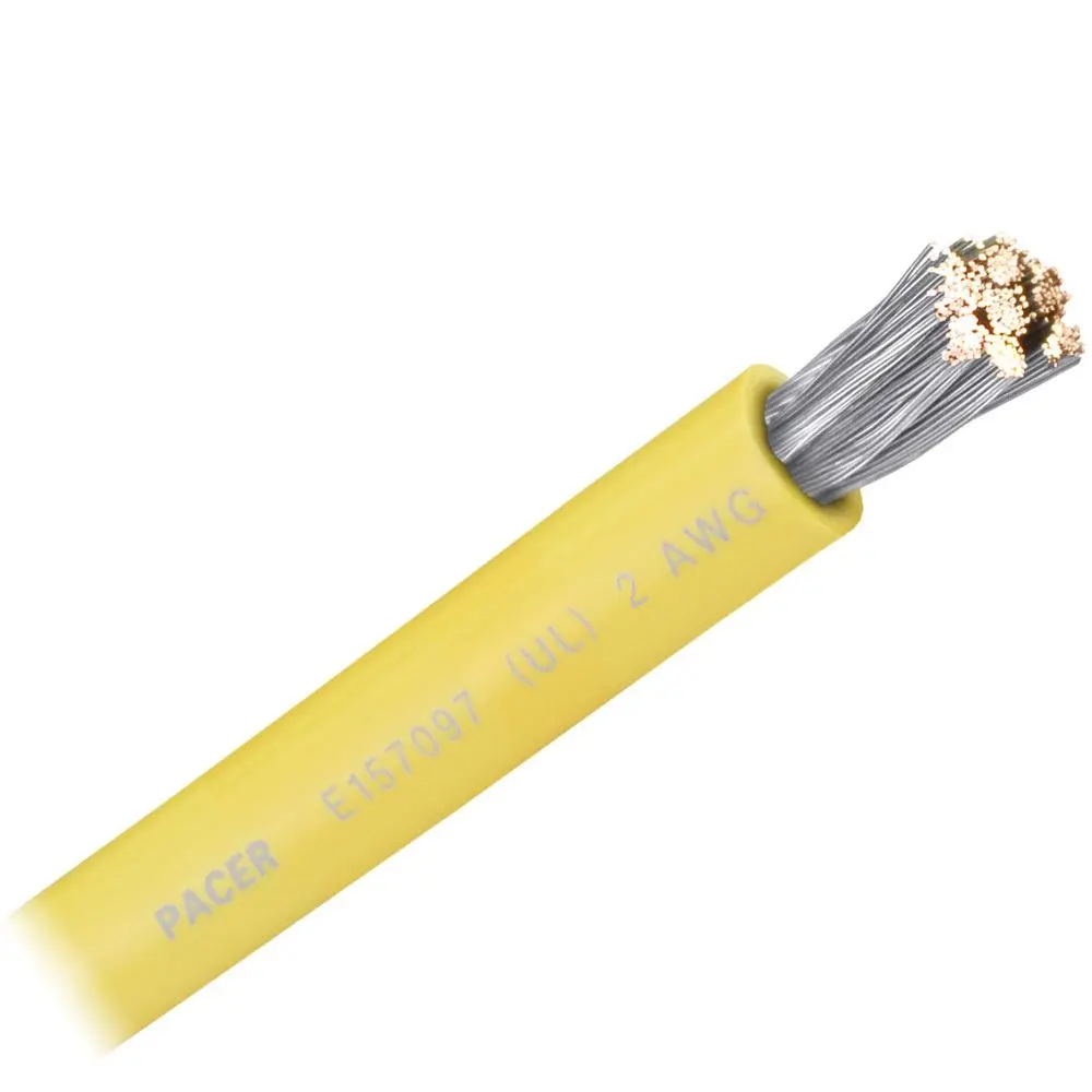 Pacer Yellow 2 Awg Battery Cable - Sold By The Foot [Wul2yl-Ft] 1