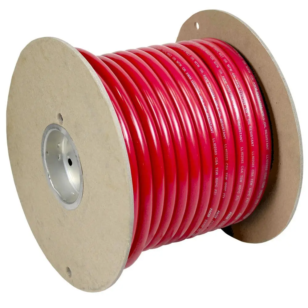 Pacer Red 1/0 Awg Battery Cable - 100  [Wul1/0Rd-100] 1