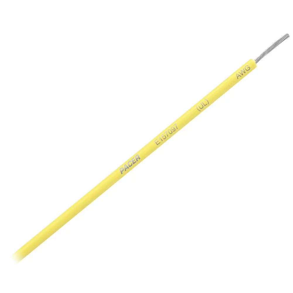 Pacer Yellow 14 Awg Primary Wire - 25  [Wul14yl-25] 1