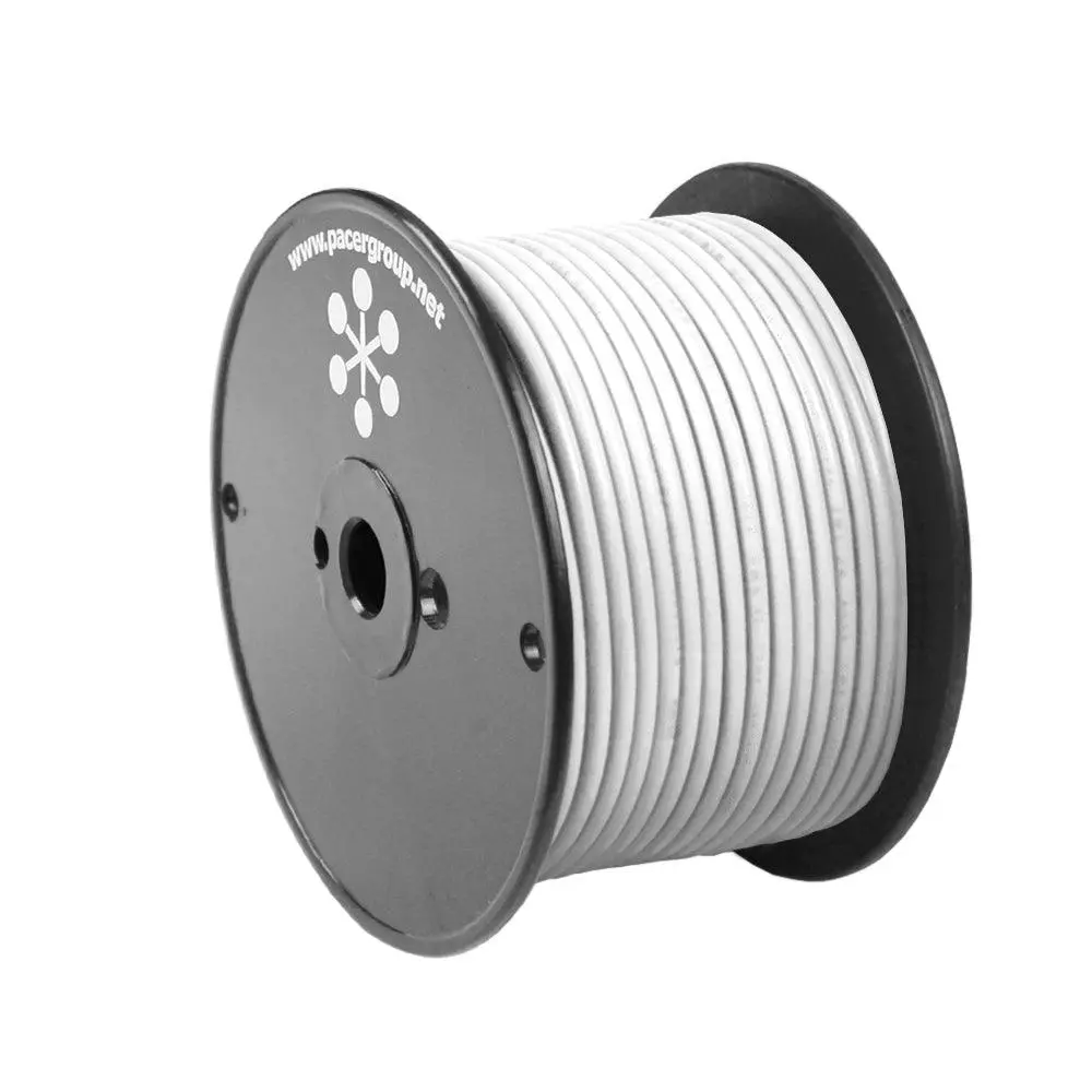 Pacer White 14 Awg Primary Wire - 100  [Wul14wh-100] 1