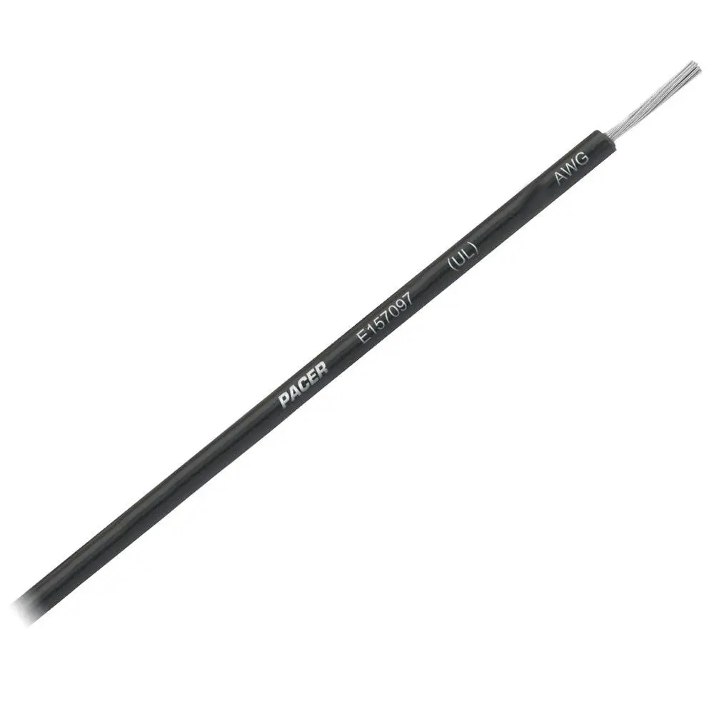 Pacer Black 8 Awg Primary Wire - 25 [Wul8bk-25] 1
