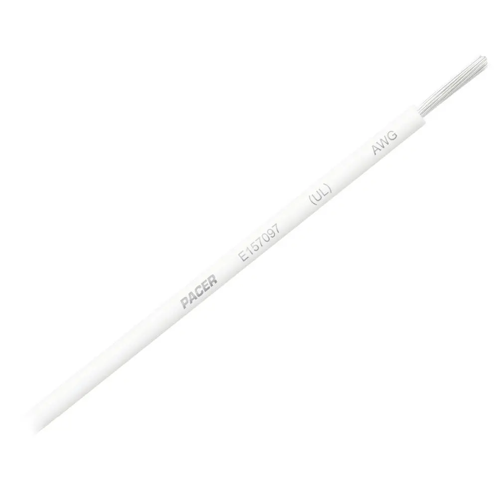 Pacer White 8 Awg Primary Wire - 25 [Wul8wh-25] 1