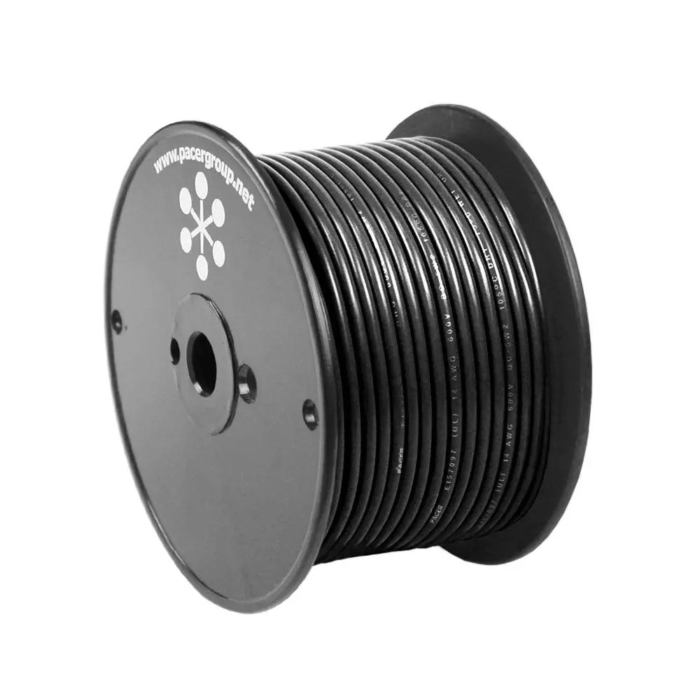 Pacer Black 8 Awg Primary Wire - 100  [Wul8bk-100] 1