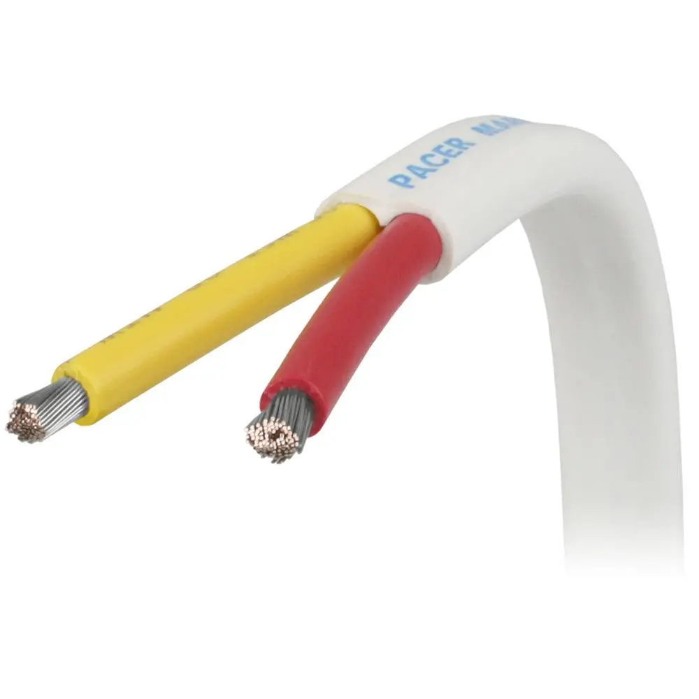 Pacer 16/2 Awg Safety Duplex Cable - Flat Cable - Red/Yellow - Sold By The Foot [W16/2Ryw-Ft] 1