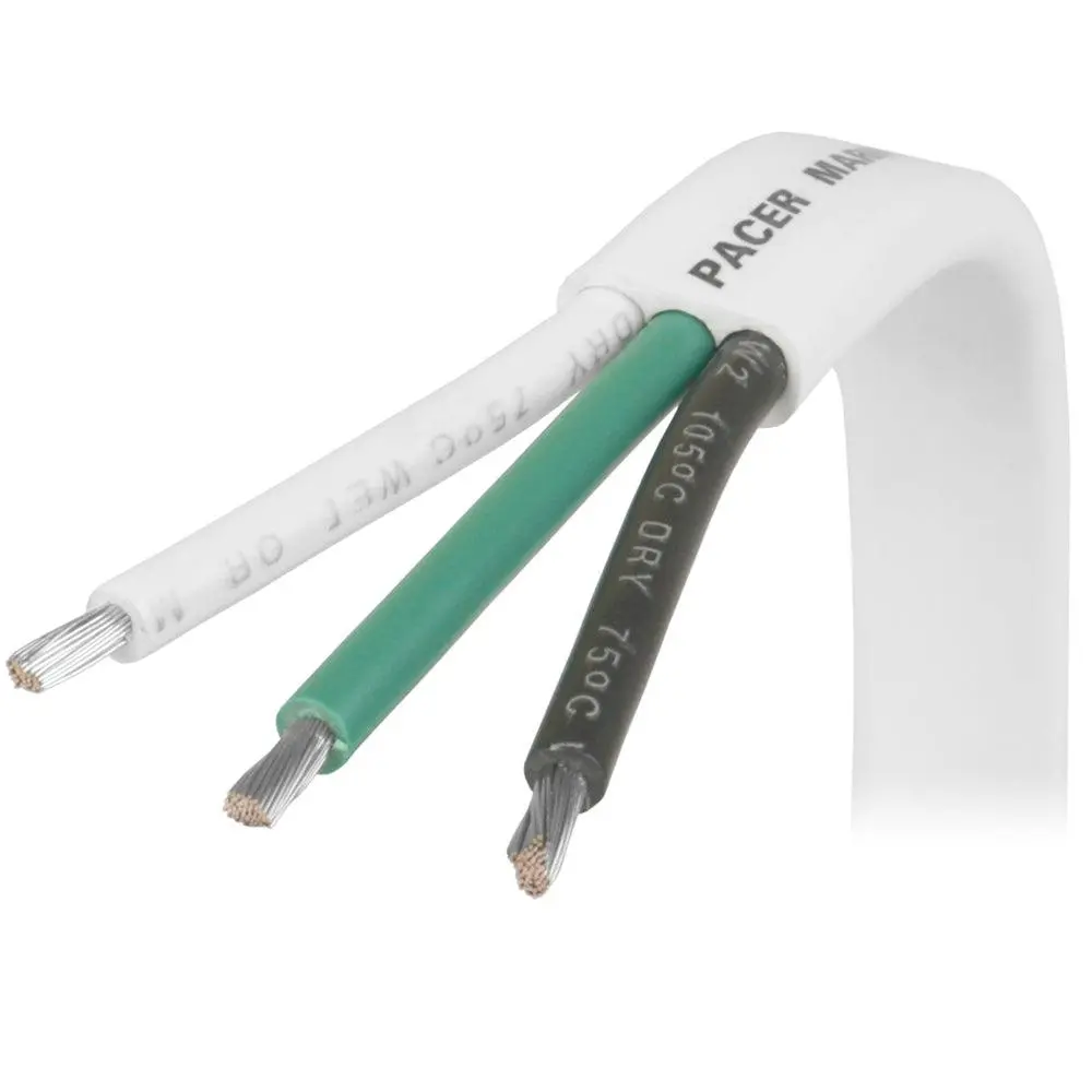 Pacer 10/3 Awg Triplex Cable - Black/Green/White - 100  [W10/3-100] 1