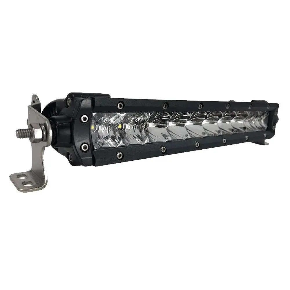 Black Oak 10" Single Row Led Light Bar - Combo Optics - Black Housing - Pro Series 3.0 [10C-S5os] 1