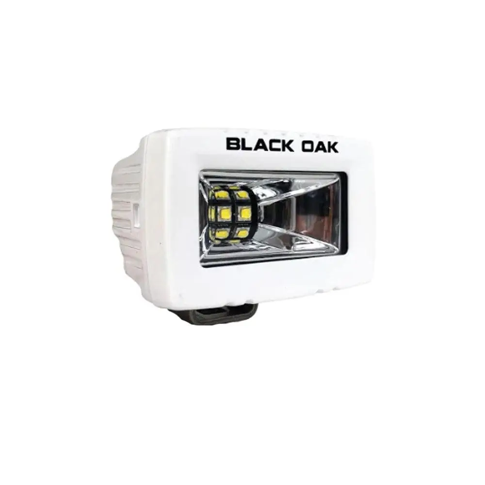 Black Oak 2" Marine Spreader Light - Scene Optics - White Housing - Pro Series 3.0 [2-Ms-S] 1