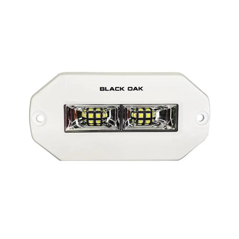 Black Oak 4" Marine Flush Mount Spreader Light - White Housing - Pro Series 3.0 [4Fmsl-S] 1