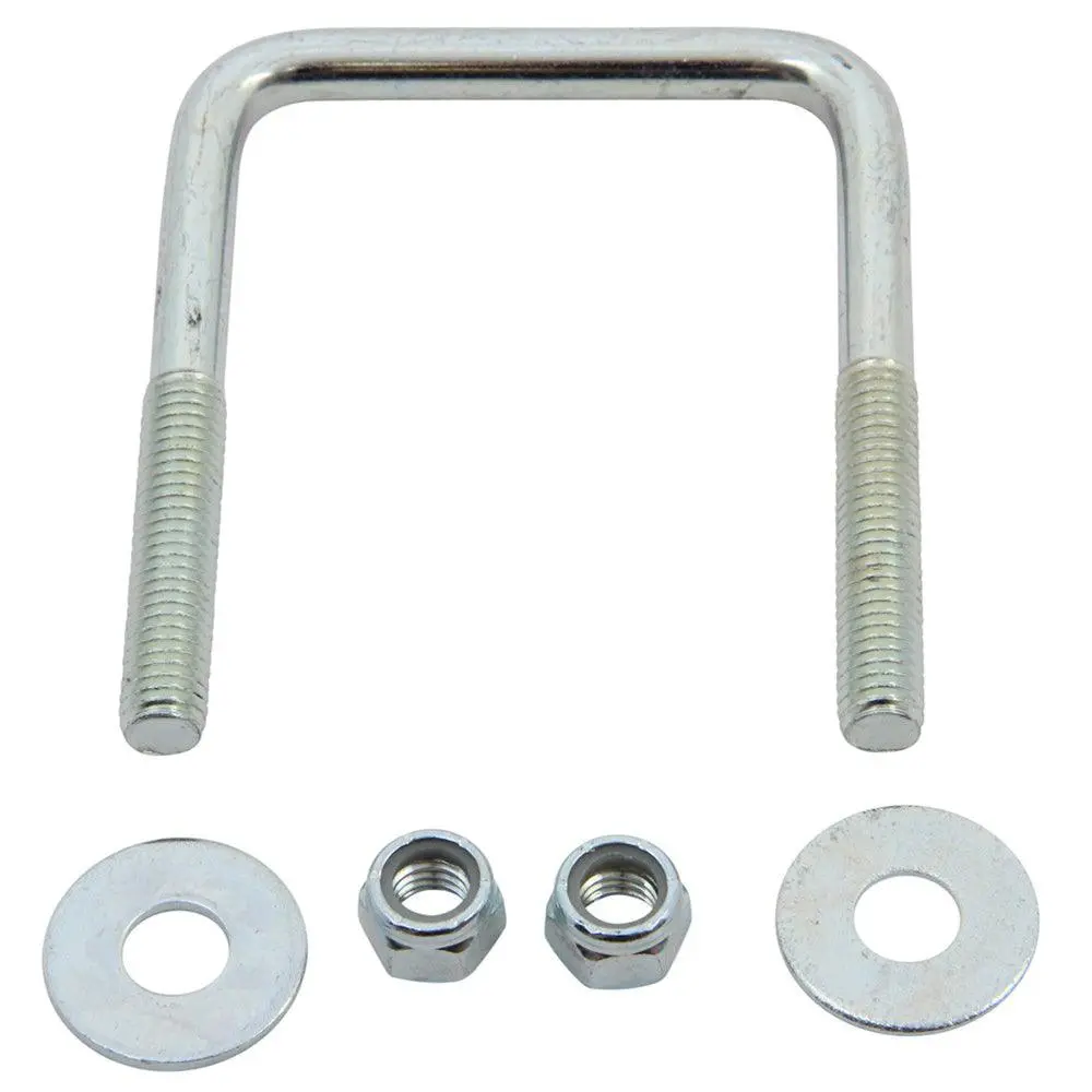 C.E. Smith Zinc U-Bolt 7/16"-14 X 3-1/8" X 4" W/Washers  Nuts - Square [15253A] 1