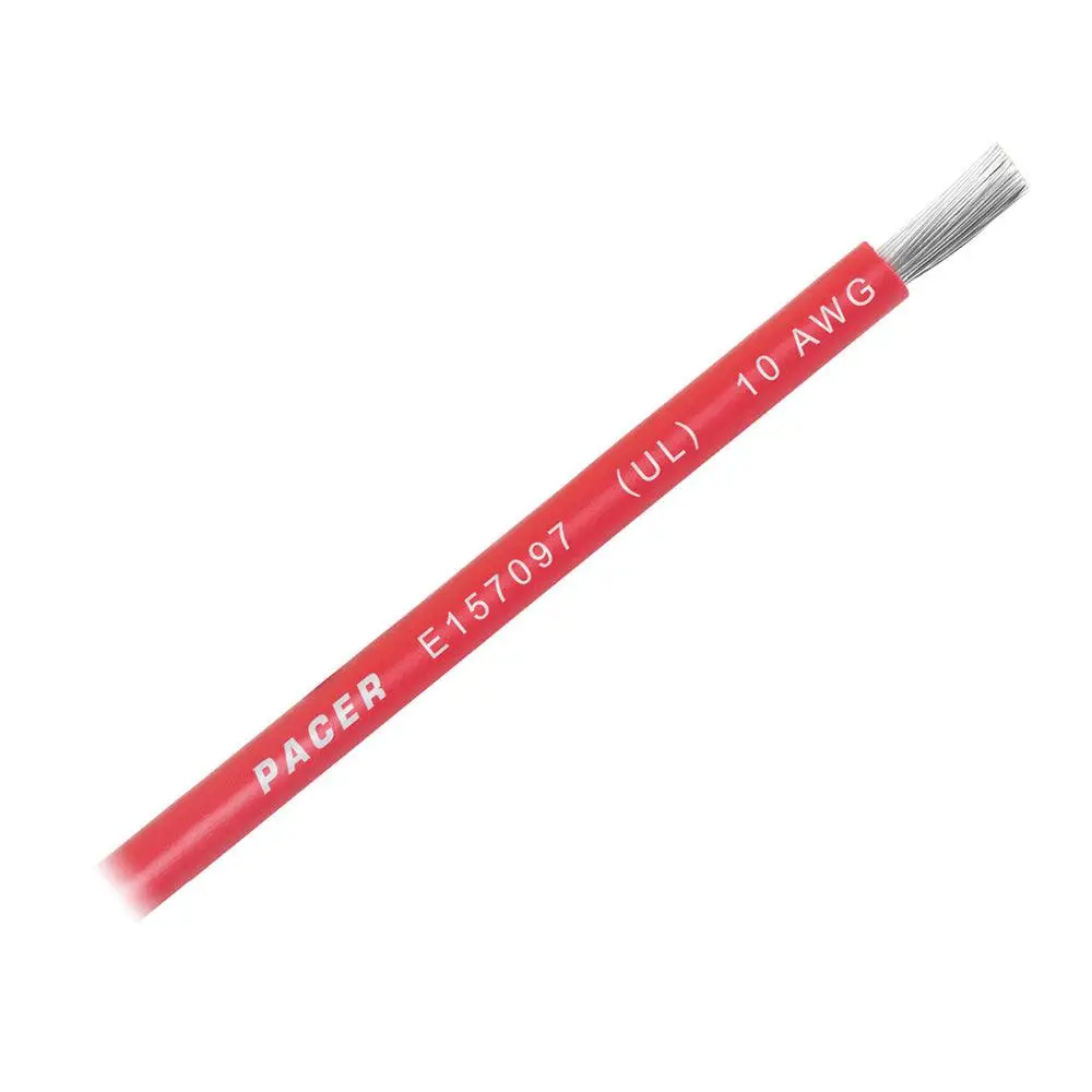 Pacer Red 10 Awg Battery Cable - Sold By The Foot [Wul10rd-Ft] 1