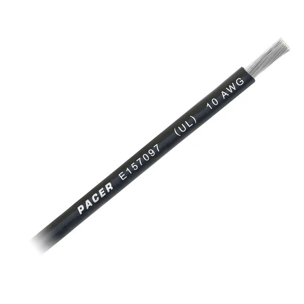 Pacer Black 10 Awg Battery Cable - Sold By The Foot [Wul10bk-Ft] 1