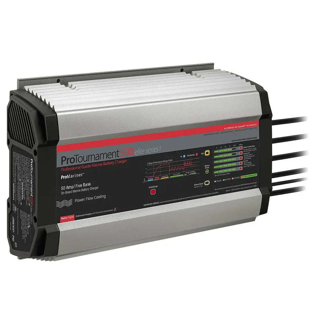 Promariner Protournament 500 Elite Series3 5-Bank On-Board Marine Battery Charger [53505] 1