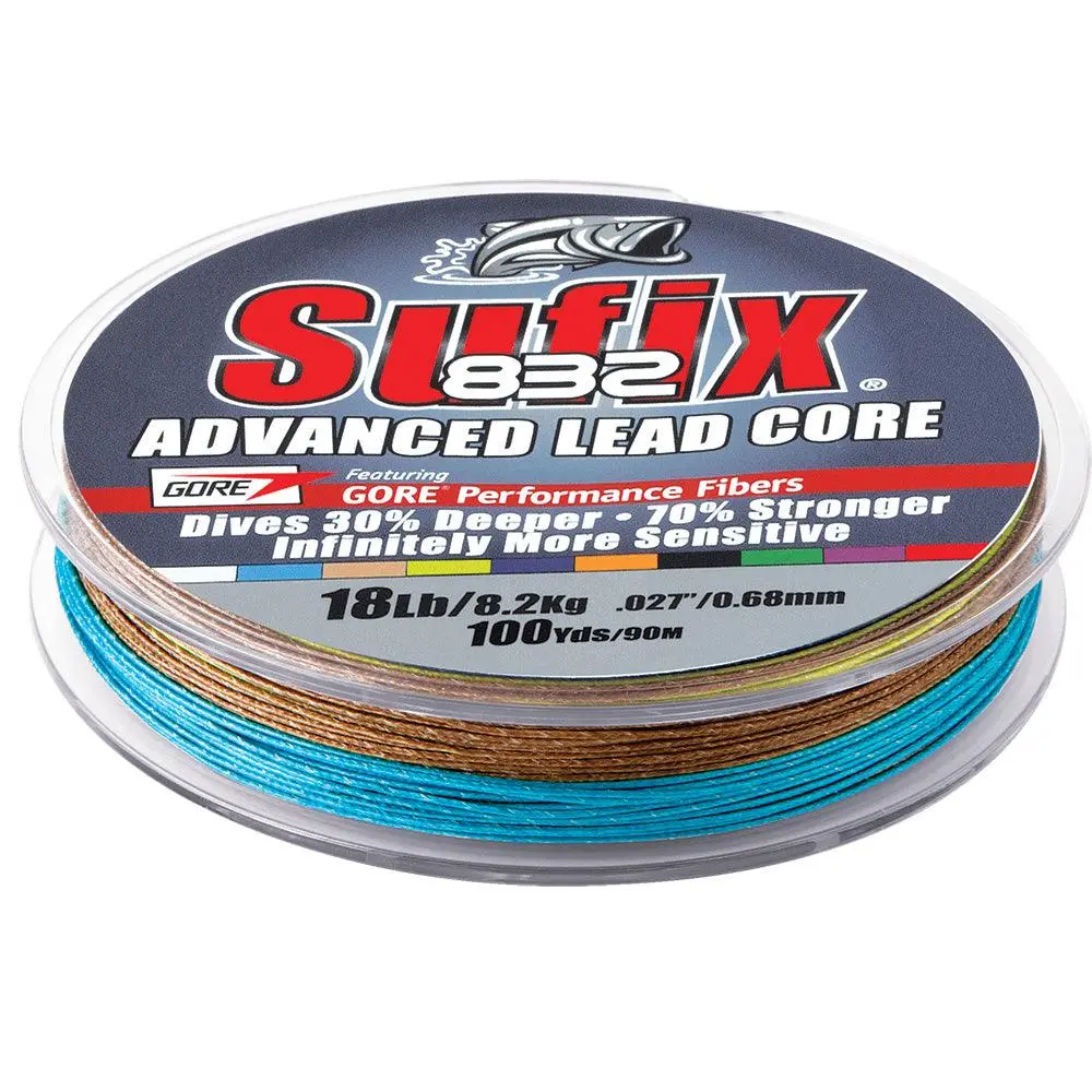 Sufix 832 Advanced Lead Core - 18Lb - 10-Color Metered - 100 Yds [658-118Mc] 1