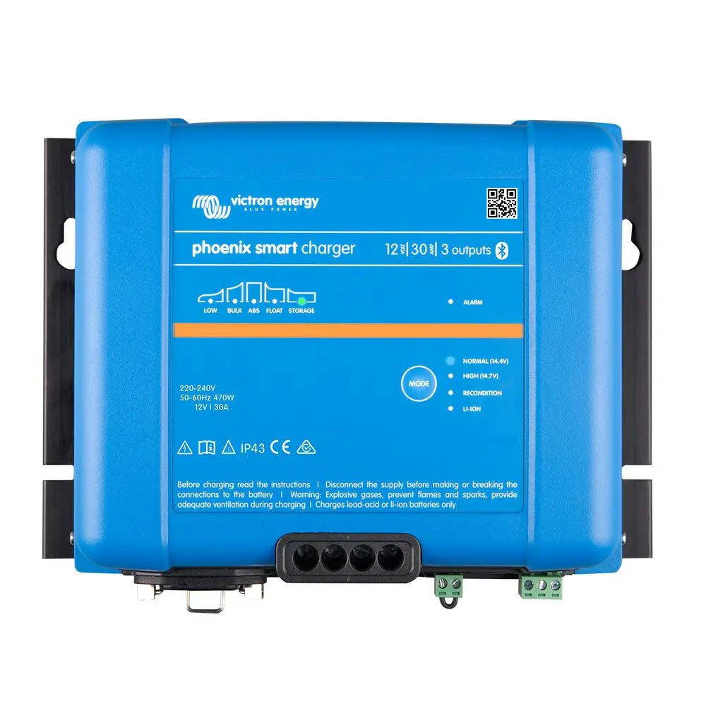 Victron Phoenix Smart Ip43 Charger 12/30 (3) 120-240Vac Requires 5-15P Mains Cord [Psc123053095] 1